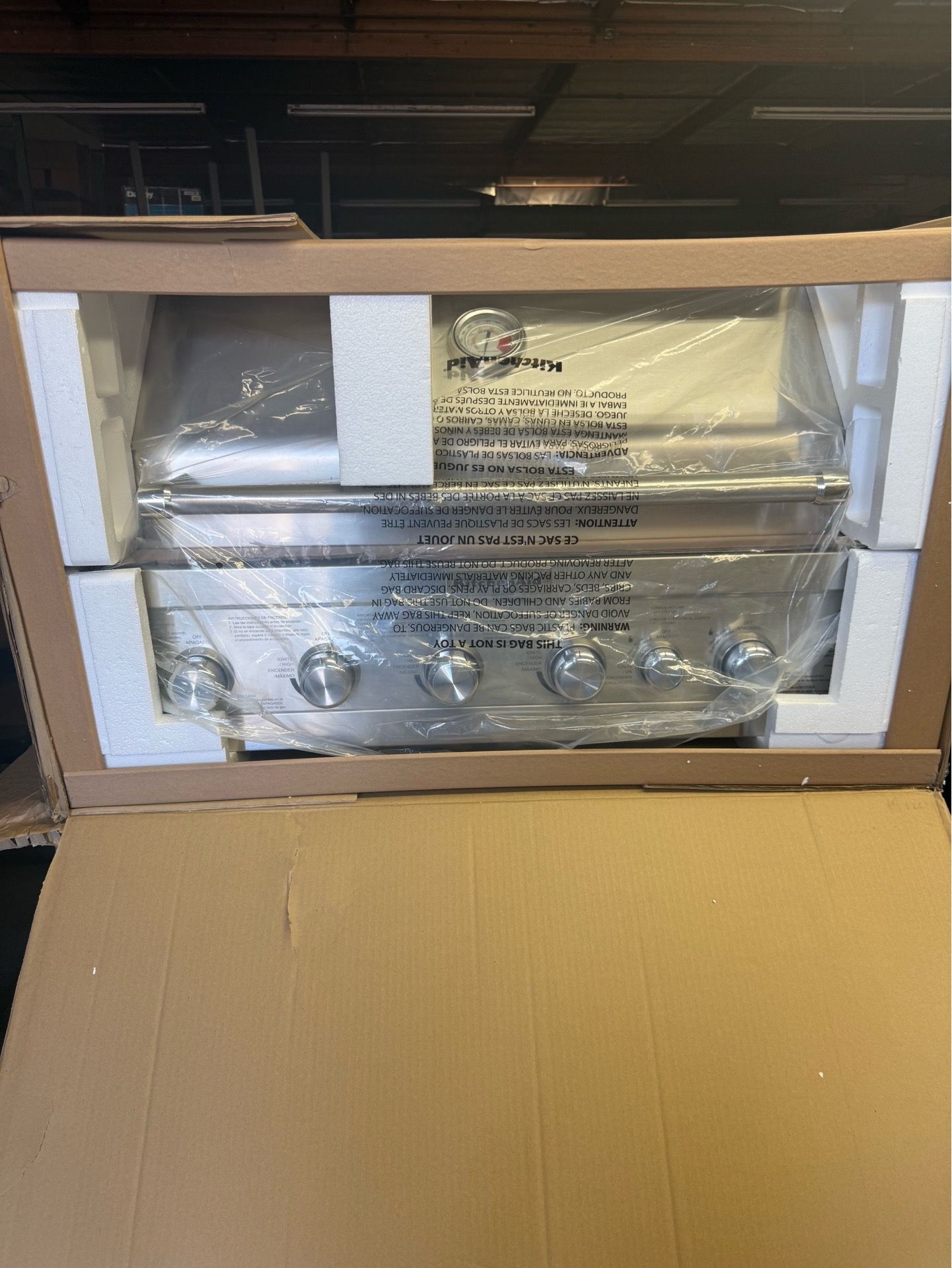 Box built in bbq grill natural gas KITCHENAID