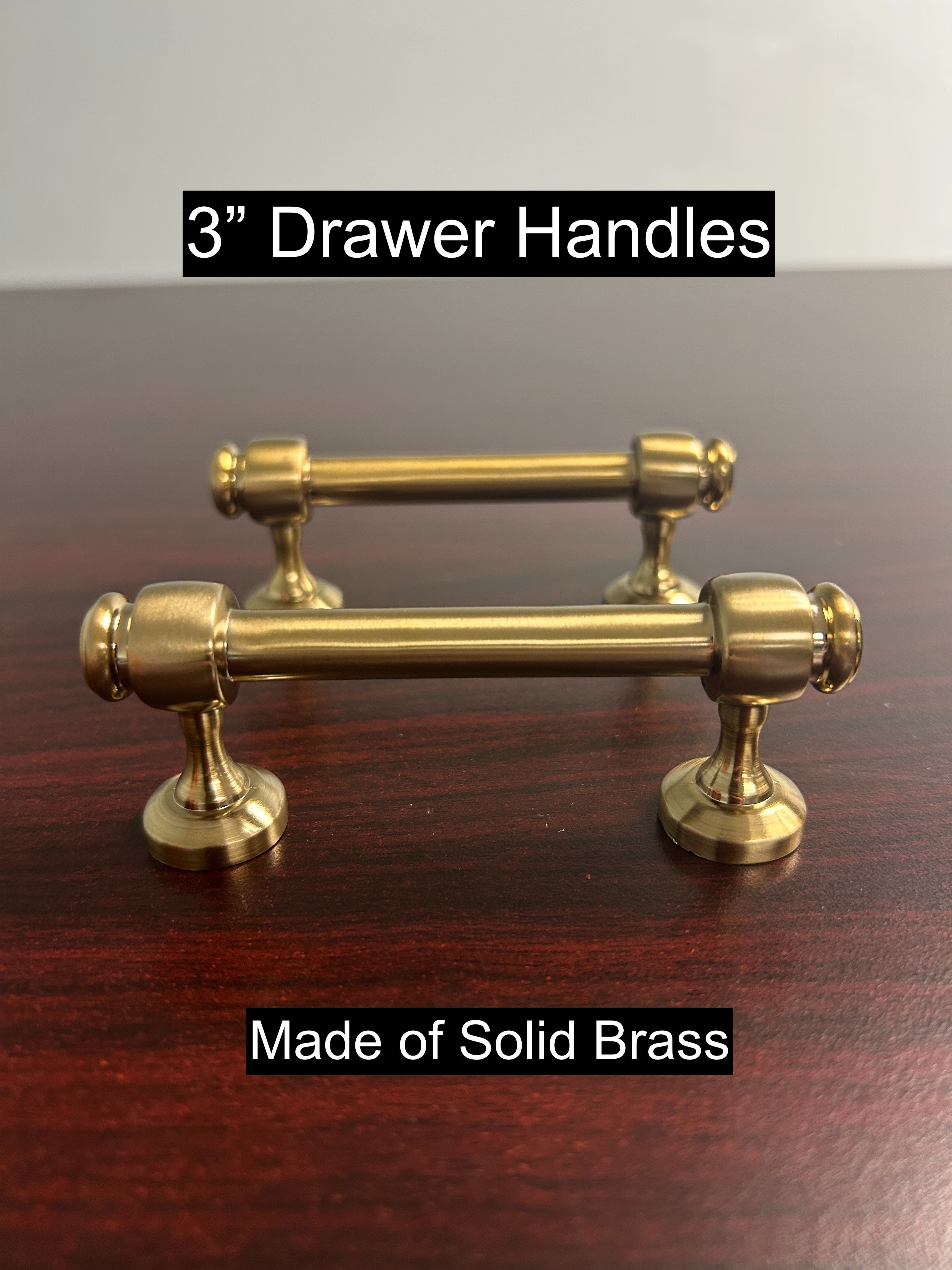 3” Vista Cabinet Handles (Set Of 2) - Brass