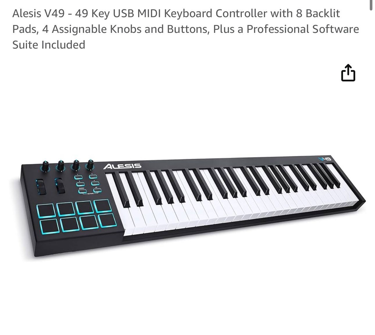 Alesis V49 Midi Keyboard