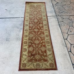 95x30” Traditional Floral Runner Rug