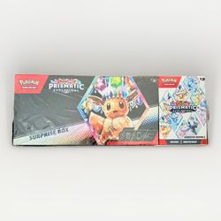 Pokémon: Prismatic Evolution Booster Bundle + Surprise Box