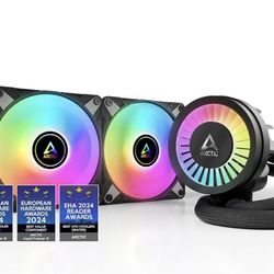 ARCTIC Liquid Freezer III 240 A-RGB - CPU AIO Water Cooler, Water Cooling PC, Intel & AMD, Efficient PWM-Controlled Pump, Fan: 200–2000 RPM, LGA1851 a
