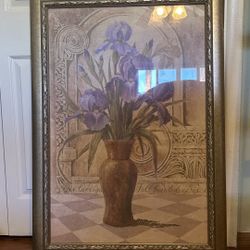 Home Interior Flower Art Piece