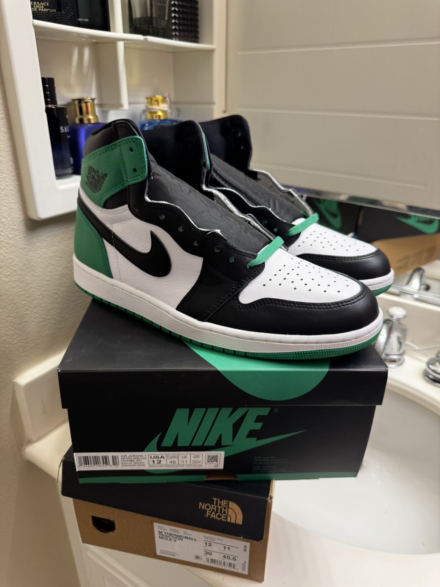 Men’s Retro Jordan 1 Green New Size 12
