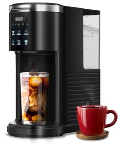 Gevi EzPod Compact Single Serve Coffee Maker, Pod Coffee Maker Compatible with Single-Serve Pods and Ground Coffee