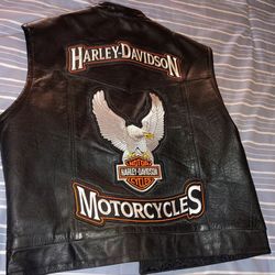 Harley Davidson leather vest
