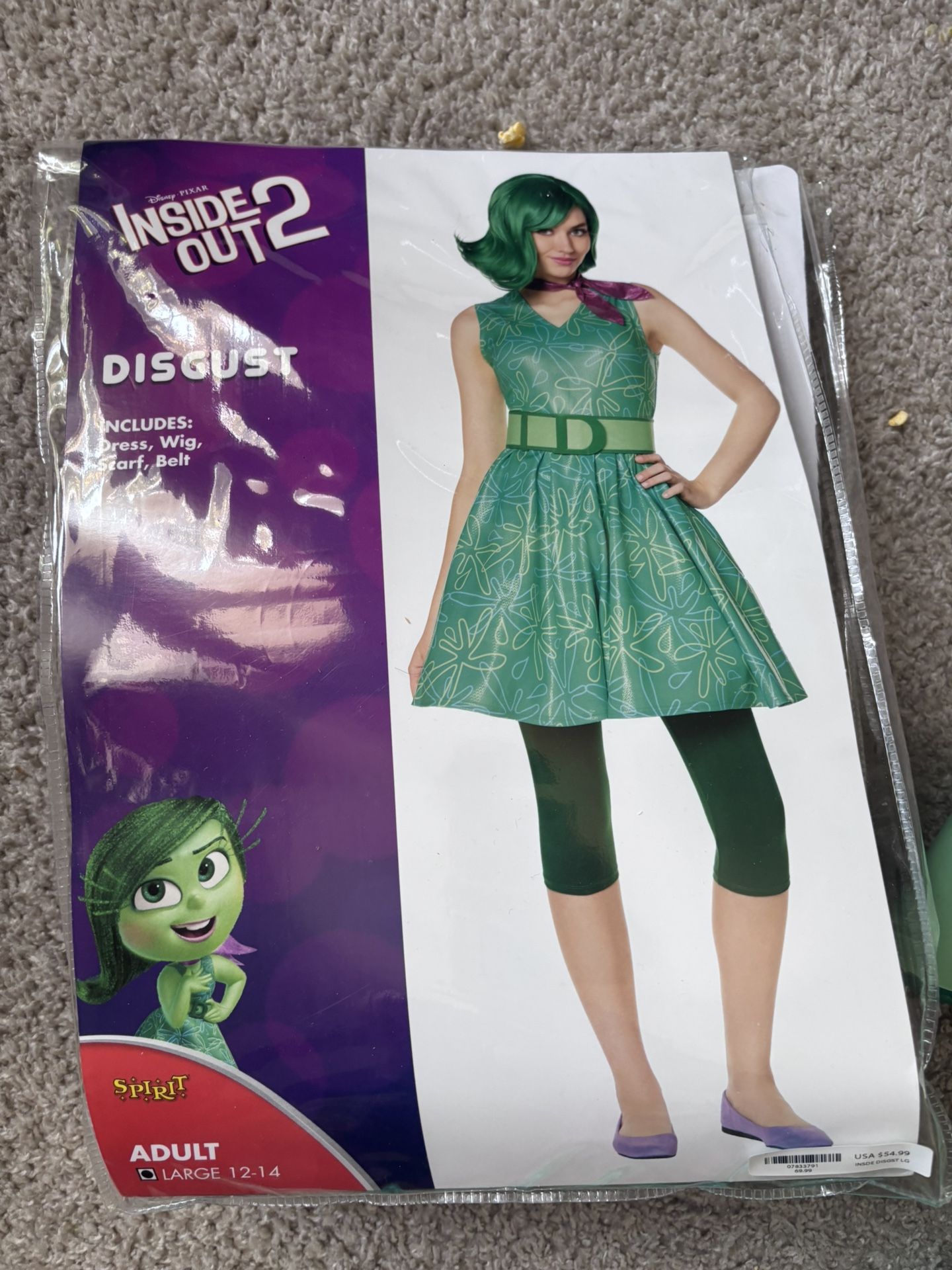 Inside Out Disgust Adult Costume