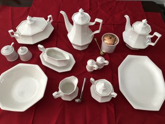 Dinnerware SERVING PIECES "Heritage White" UK Johnson Brothers