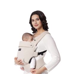 Momcozy Baby Carrier - Ergonomic, Cozy and Lightweight Carrier for 7-44lbs, Effortless to Put On, Ideal for Hands-Free Parenting, Enhanced Lumbar Supp