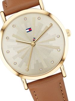 Tommy Hilfiger brown Leather Strap Watch 36mm