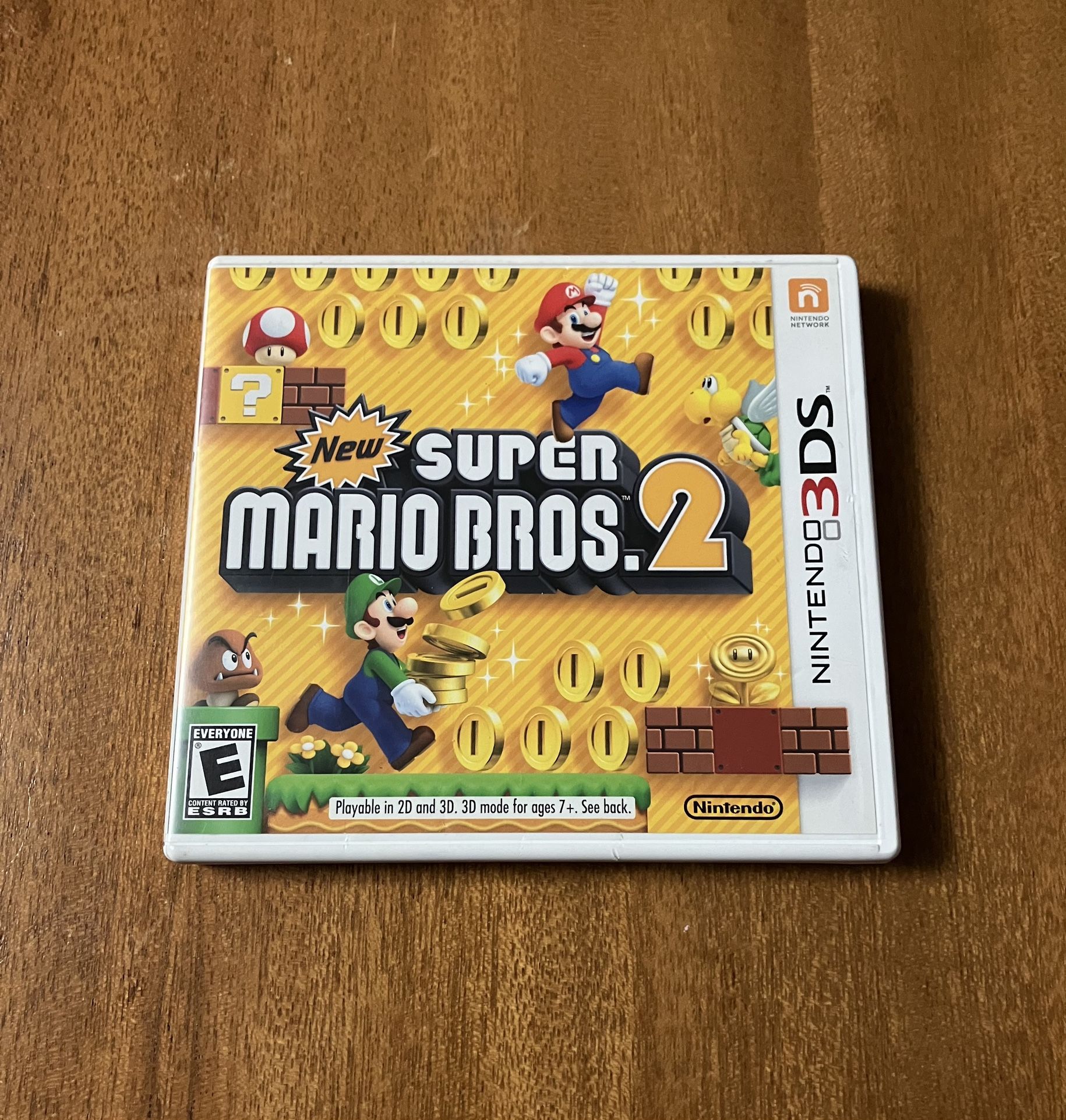 New Super Mario Bros. 2 for Nintendo 3DS XL COMPLETE brothers Luigi bros 2DS