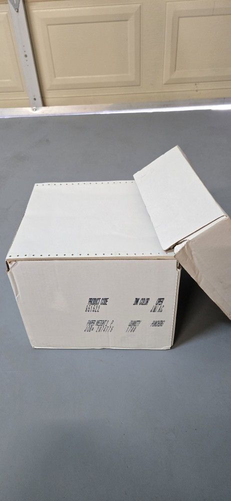 Xerox 1 Case Of 25lb Of 9 1/2" x 11" Edge Perforated Continuous Computer Paper (1700 sheets)