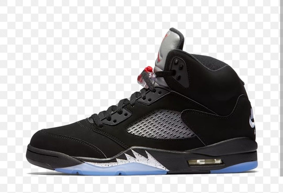 Jordan 5 Retro OG Black Metallic Sneakers Size 11M 