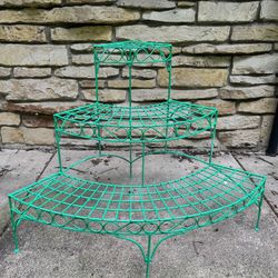 Three Tiered Green Stand 