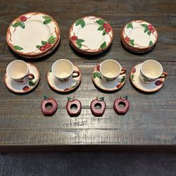 Vintage Franciscan Apple 24-pc Dinnerware Set with 8 Serving Dishes 