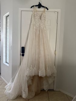 A line wedding dress, never worn or altered