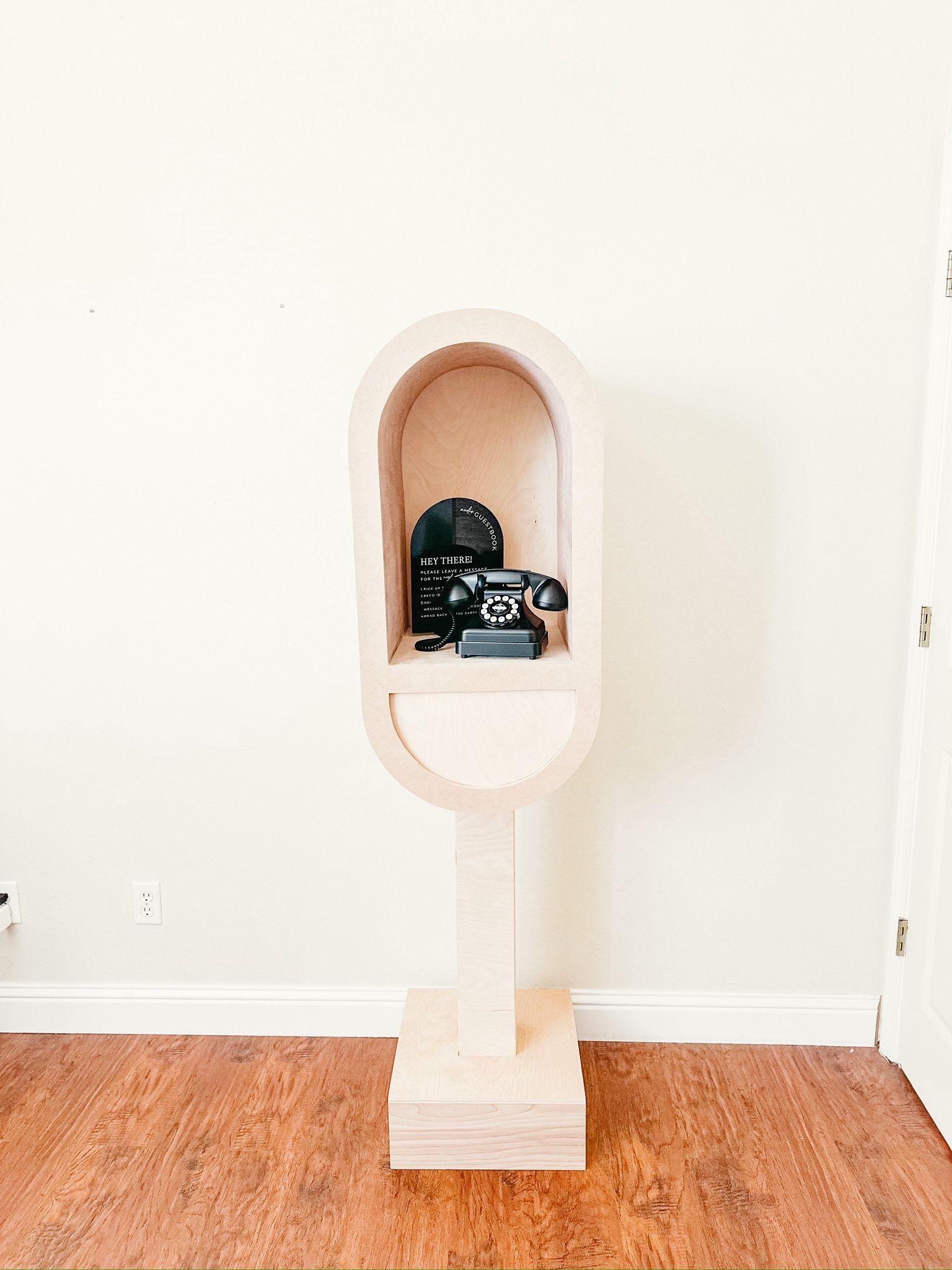 Audio Guest Book Stand w/Phone & signage