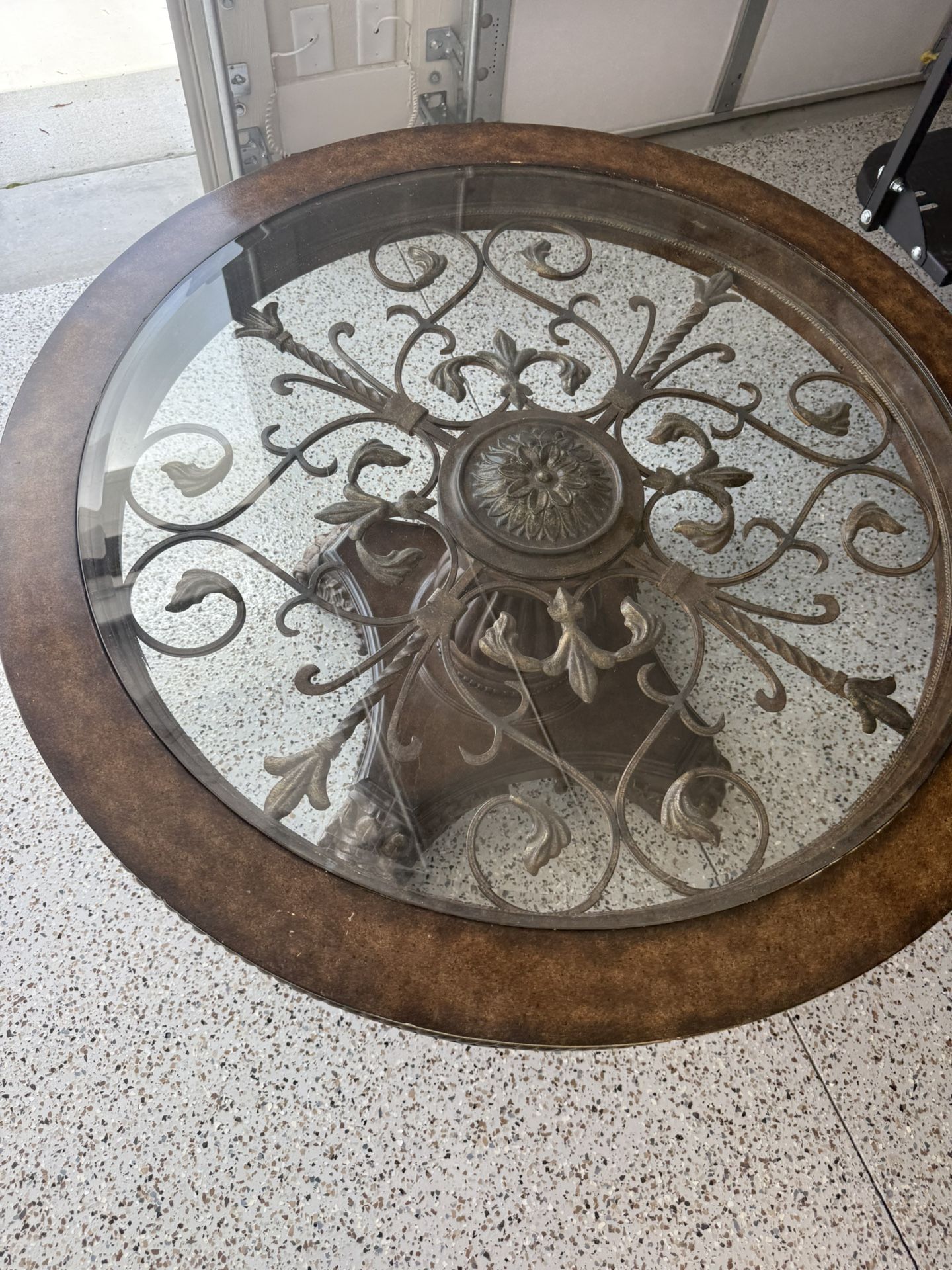 Iron And Wood Coffee Table