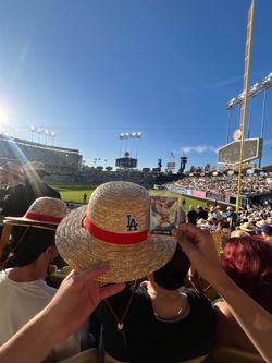 Dodgers Luffy Promo Card and Straw Hat