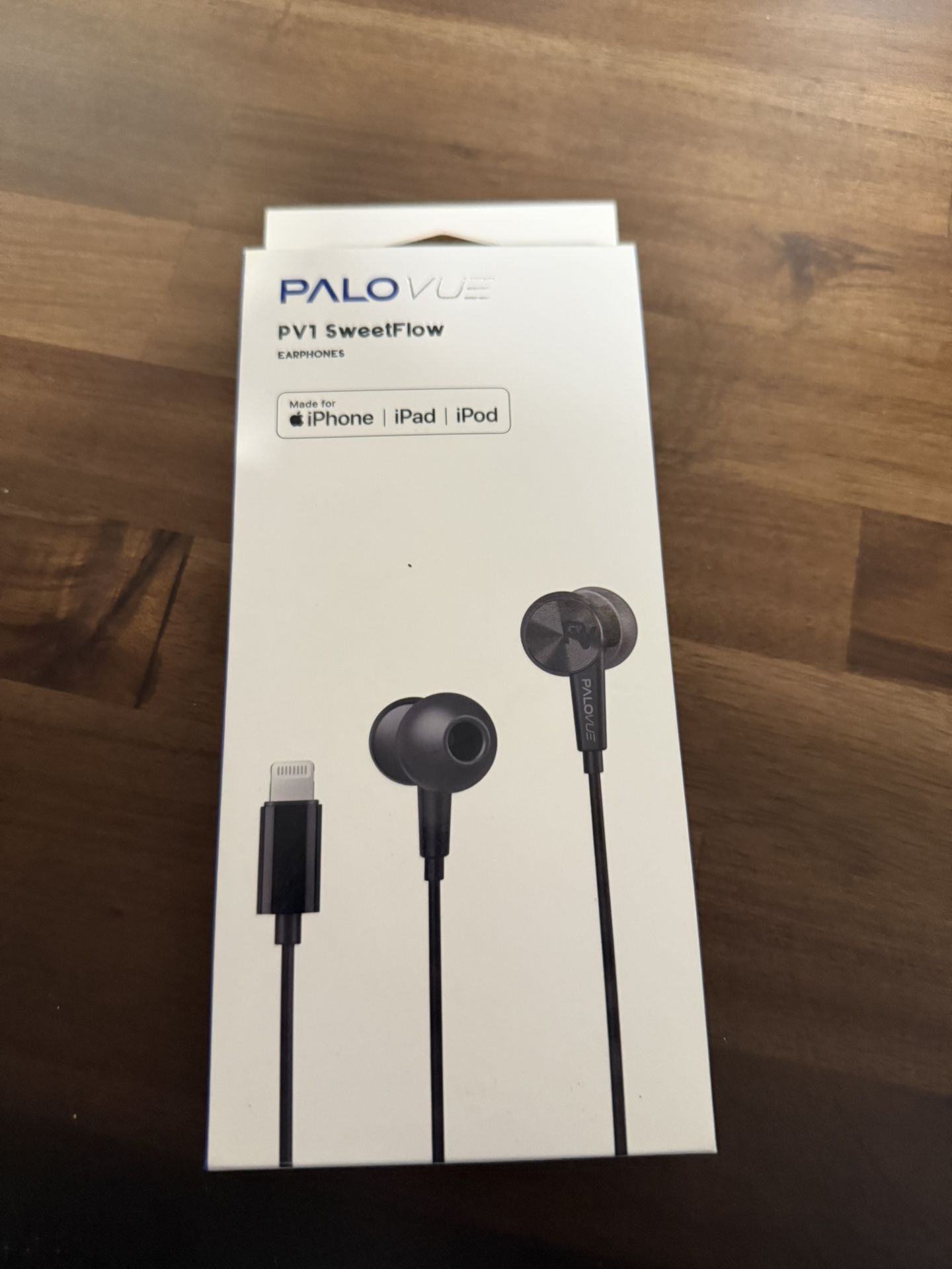 PALOVUE iPhone Headphones Earbuds Earphones wtih Lightning Connector Apple MFi Certified Compatible 14 13 12 11 Pro Max X XS XR 8 7 Plus with Micropho