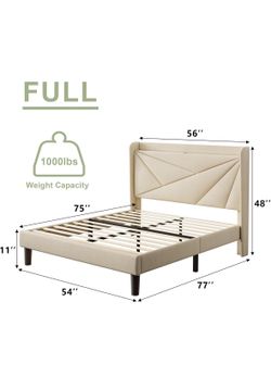 FULL Beige Bed Frame