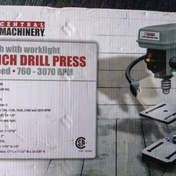 Central Machinery 8" Bench Drill Press – NEW in Box