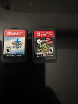 Switch oled 2 games and all the wires dock