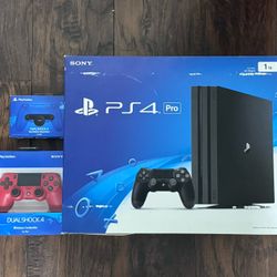 PlayStation 4 Pro With Extra Controller And Back Button Accessory