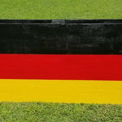 German flag painted on a pallet