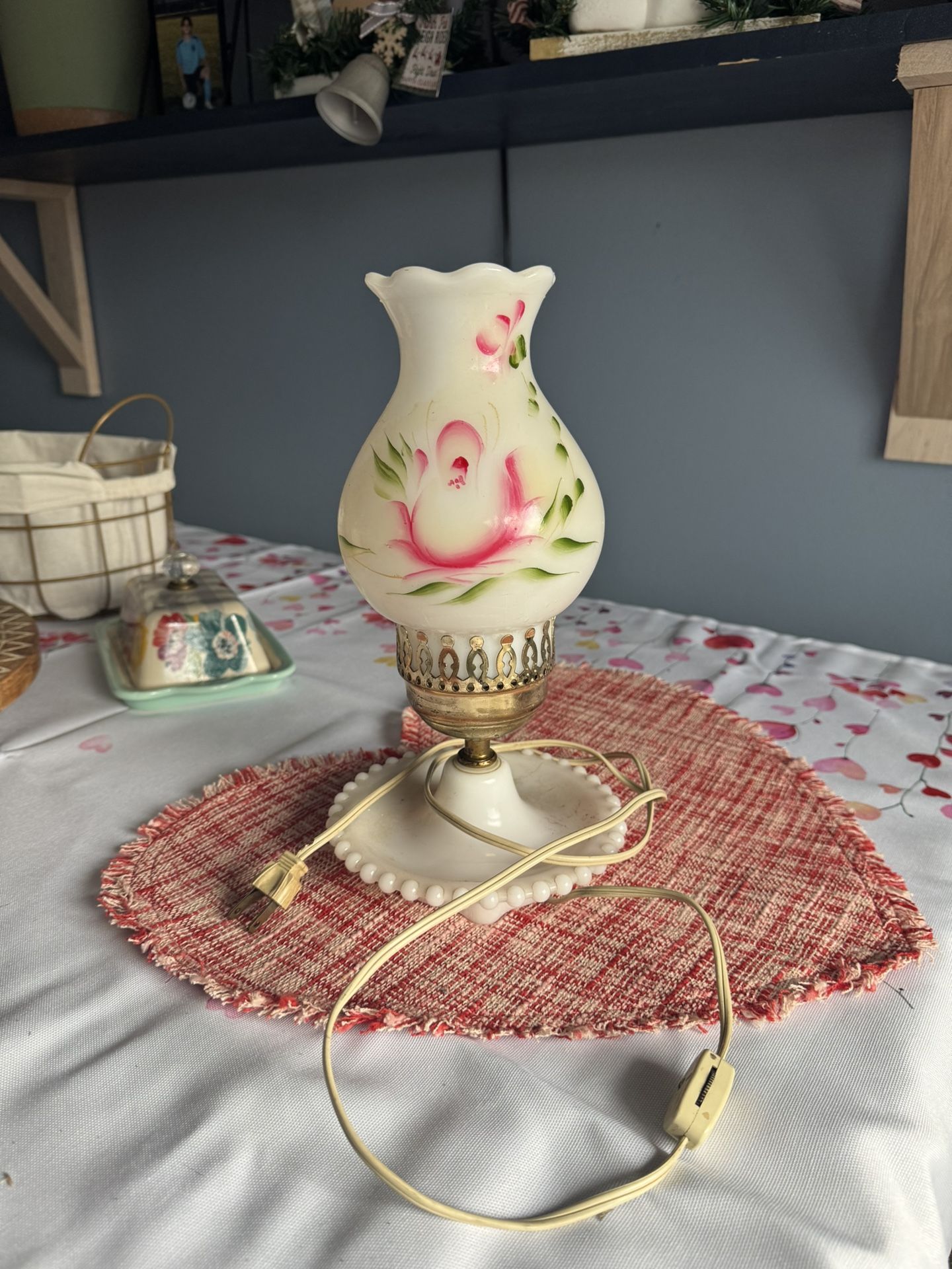 Vintage Milk Lamp
