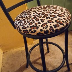 Tiger Print barstool