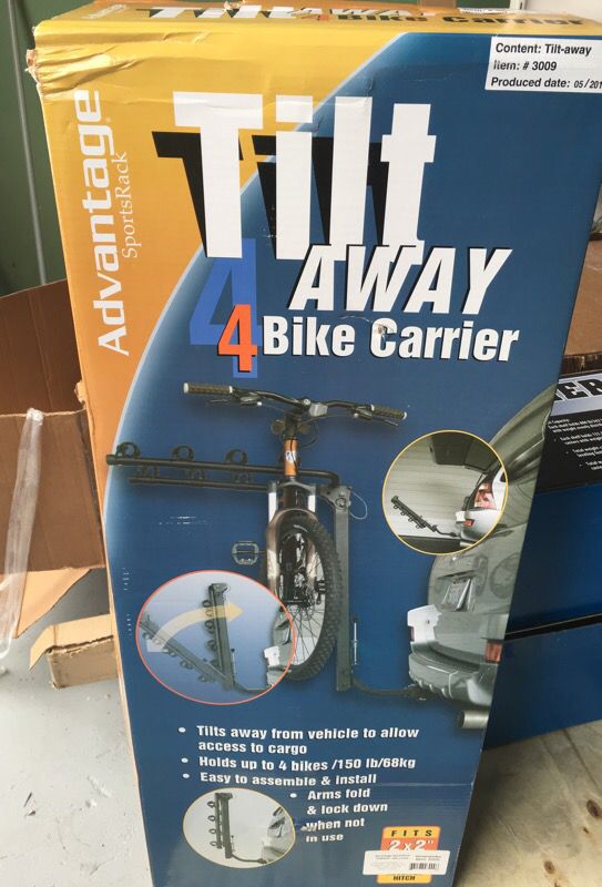 Tilt away 4 bike carrier