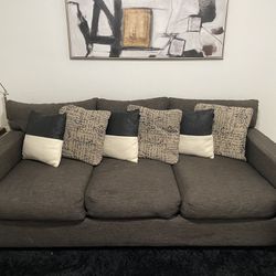 Living Spaces Couch and Chair