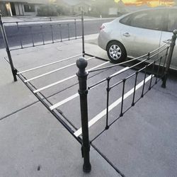 Pottery Barn Whitney California King Metal Farmhouse Style Four Post Bed Frame