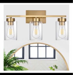 Light Gold Bathroom Vanity Light, 1 Pack