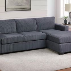 Corduroy Sectional Sofa 