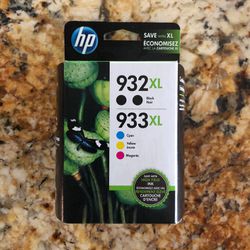 HP Printer Ink- 932XL Black/Cyan/Magenta/Yellow High Yield Ink Cartridges, 5/Pack (N9H69FN)