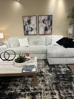2 Piece Stupendous Sectional w/Cozy seating & Feather blend cushions