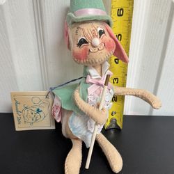 Vintage Annalee Handcrafted Rabbit Doll with Tags just $8