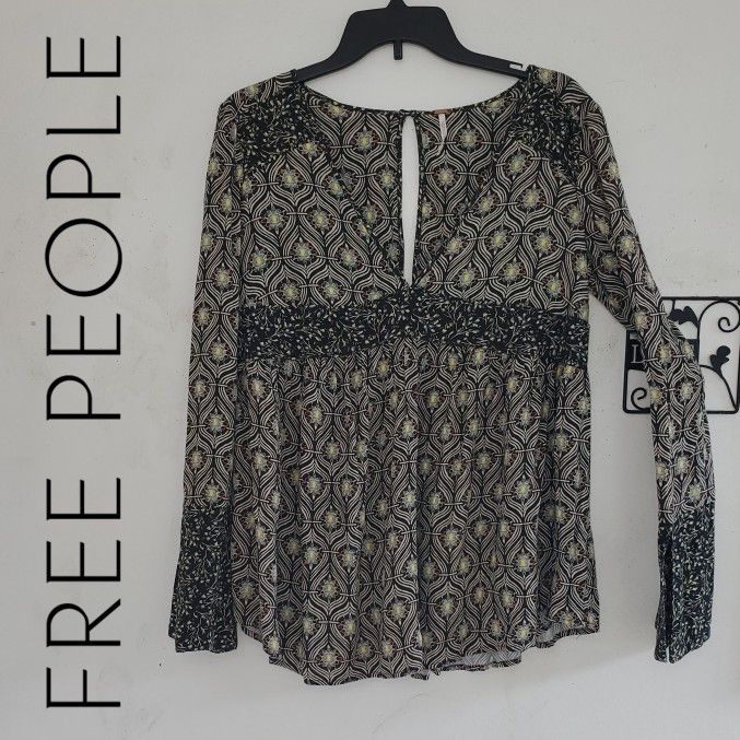Free People Rolling Hills Boho Tunic Top