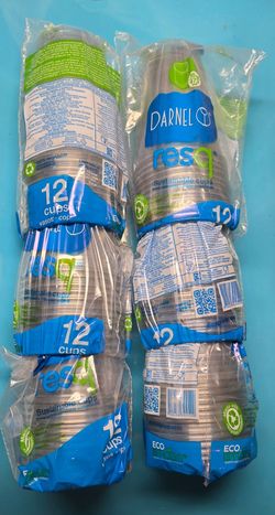 Plastic Cups 16oz – 6 Packs of 12 Darnel Resq Sustainable