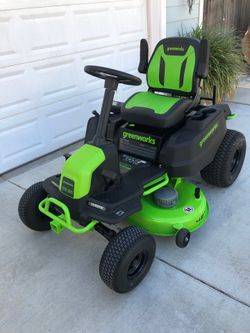 Greenworks CRT428 Electric 80v Mower Upgrade Battery Pack 8amp. Like New 11.6hrs