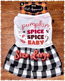 NEW Dog Dress ~Large