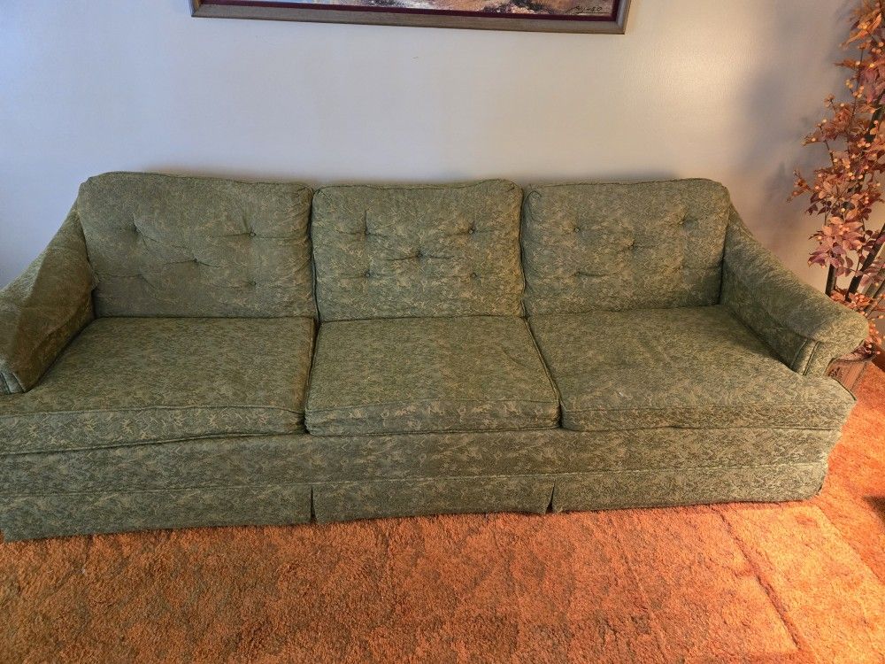 Vintage Green Sofa