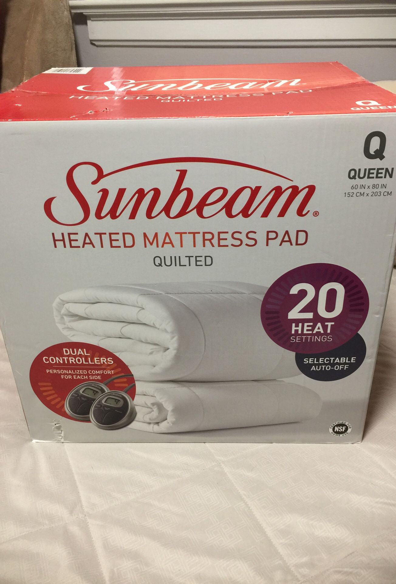 Heated mattress pad