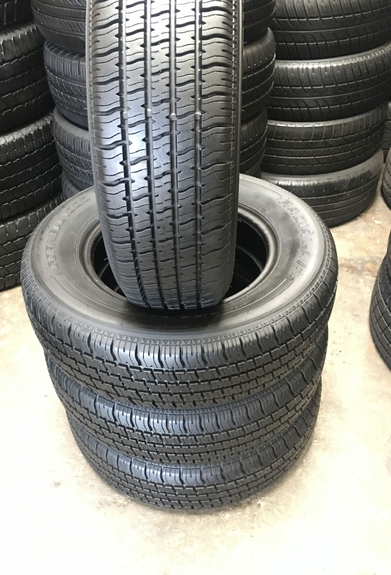 Set used tires size 195/70/14 RADIAL