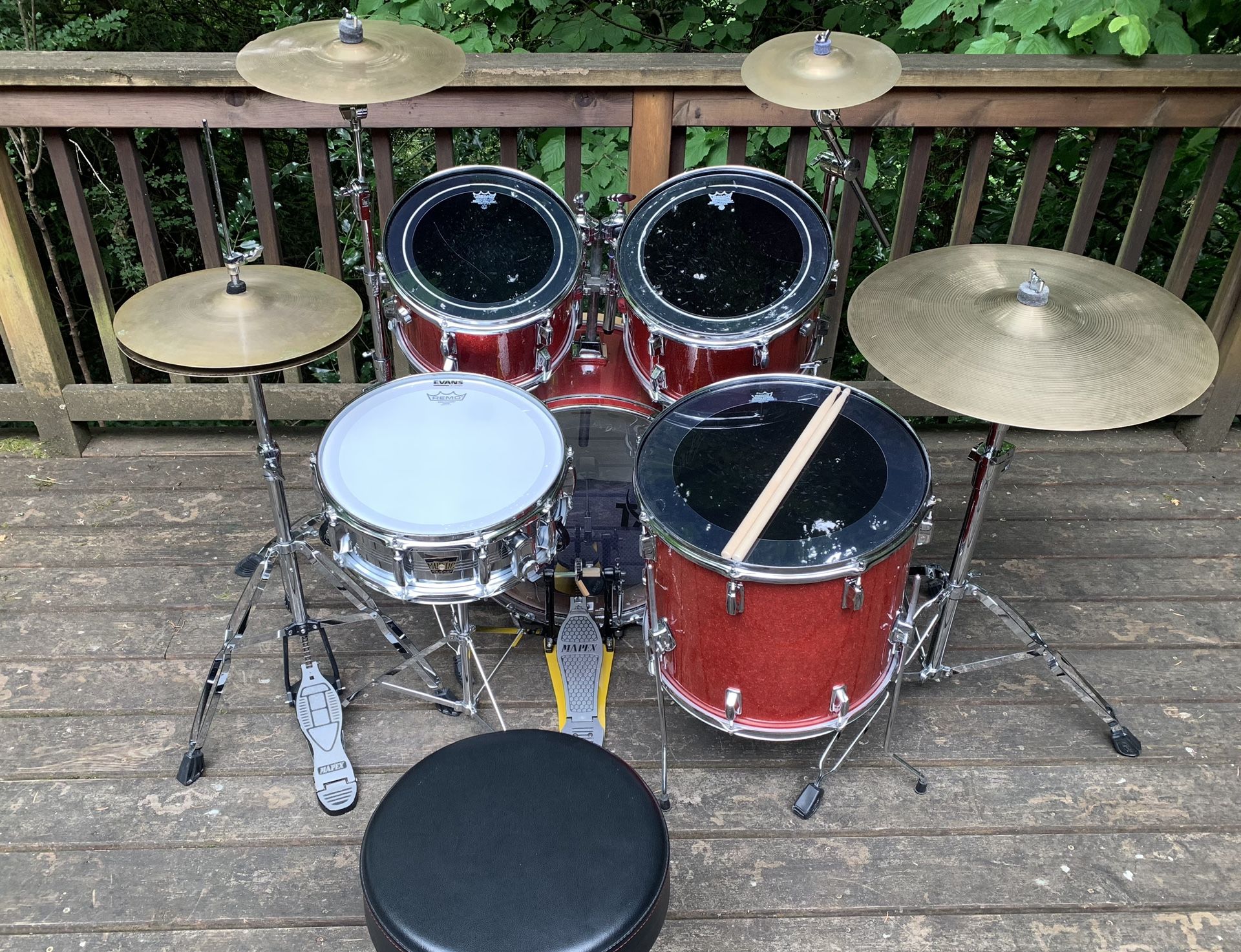 Vintage 1960’s Drum Set, Vintage Cymbals
