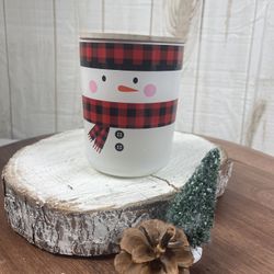 Festive Snow Man Candle 15 Oz.