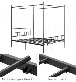 Raised Canopy Queen Bedframe