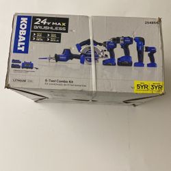 Kobalt 24-volt Max 6-Tool Brushless Power Tool Combo Kit (2-Batteries Included and Charger